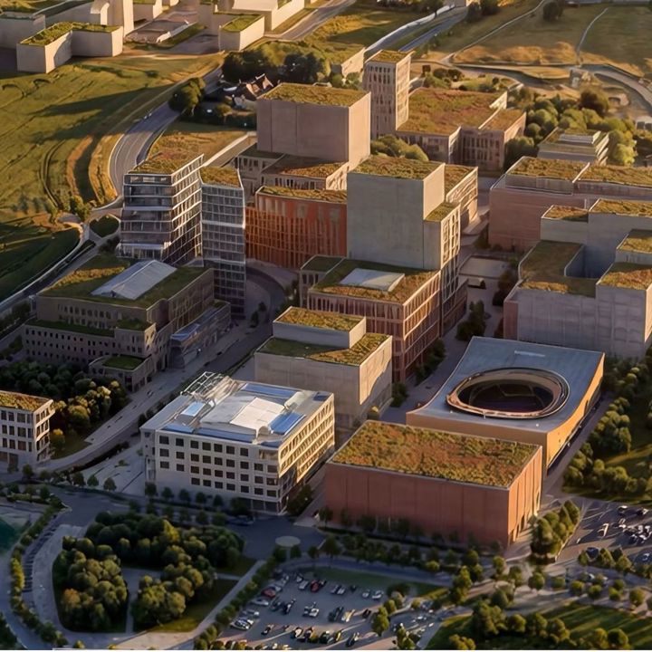 Illustrationsbild över Science Village